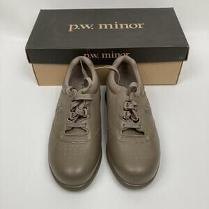 P.W. Minor Women's Leisure Taupe 77309 Orthopedic Diabetic Sz‎ 6 3W